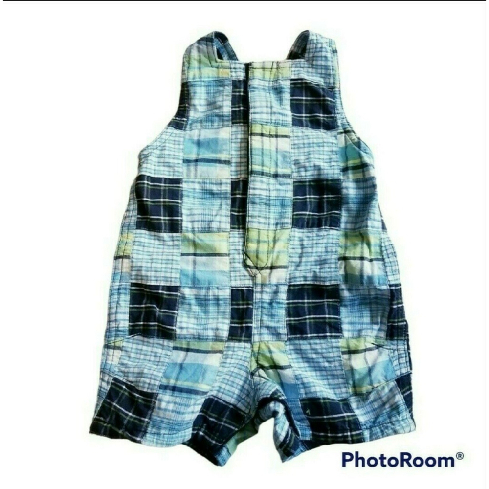 Old Navy Vintage Cotton Patchwork Romper 3/6M